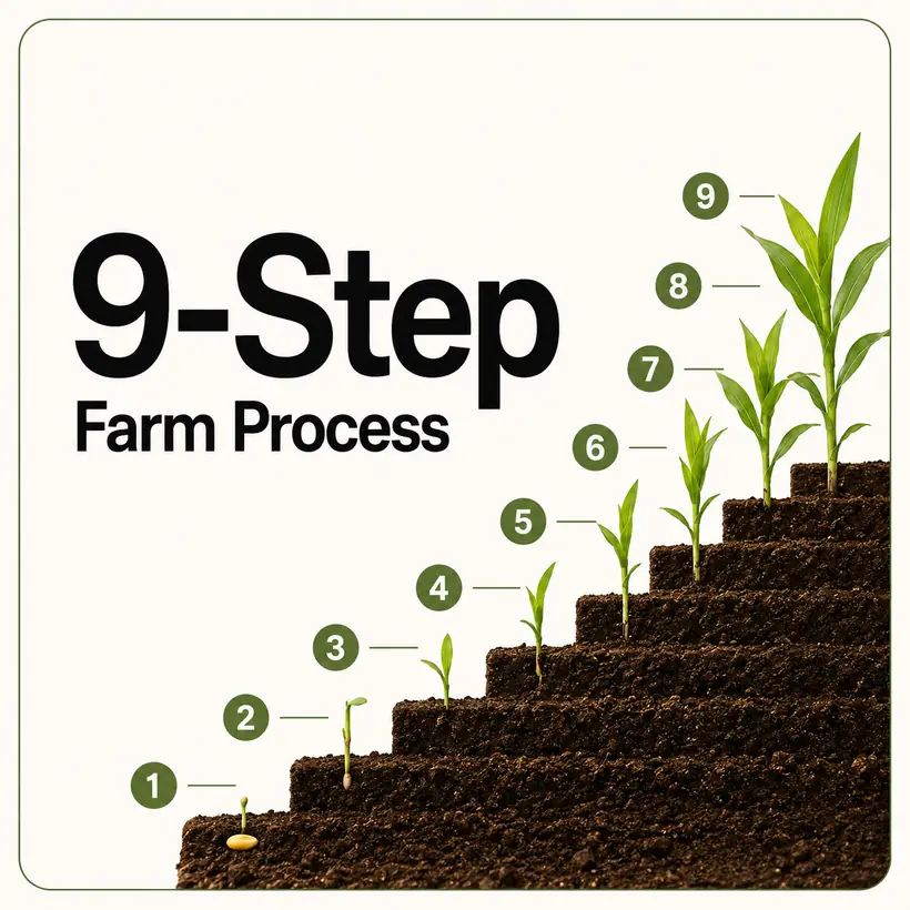 9-step farm process