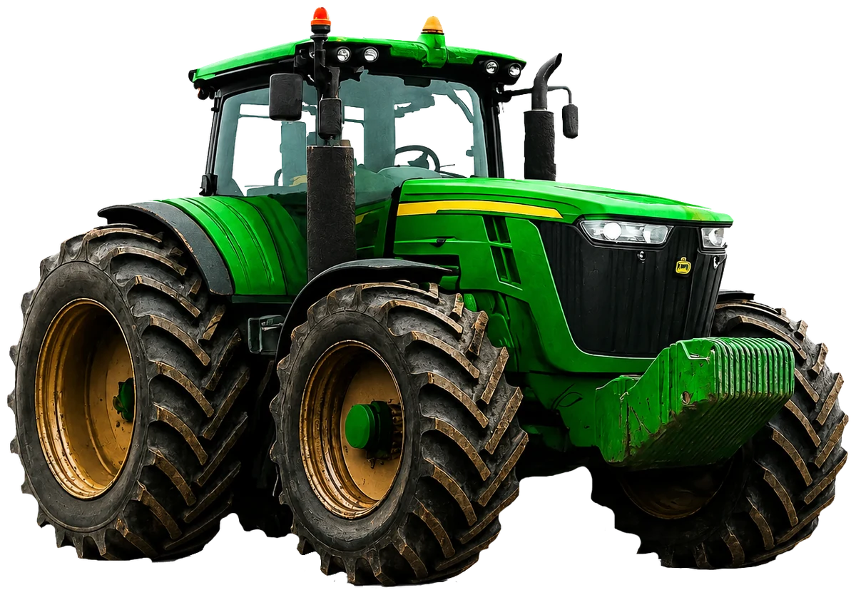 Green tractor
